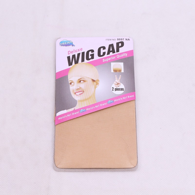 in stock wholesale wig hairnet foreign trade lace hat wig 2 pack high elastic stockings mesh cap wig cap