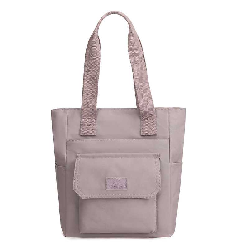 Large Capacity Women's Fashion Trendy One-Shoulder Bag Nylon Waterproof Easy Matching Tote Bag Korean Style Portable Shopping Bag Fashion