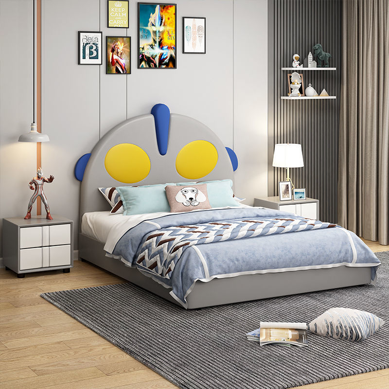 奥特曼儿童床实木卡通单人床网红现代儿童家具卧室-阿里巴巴