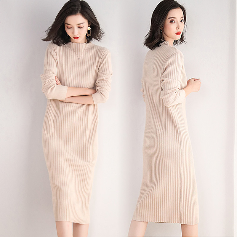 直筒连衣裙裙女冬