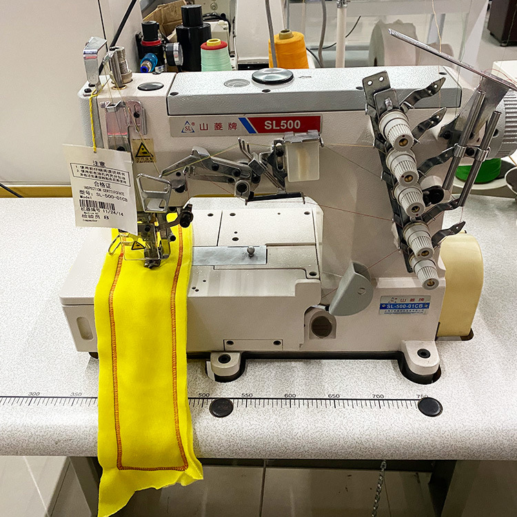 三针五线绷缝机 全自动电脑直驱500坎车高速下摆缝纫机冚车