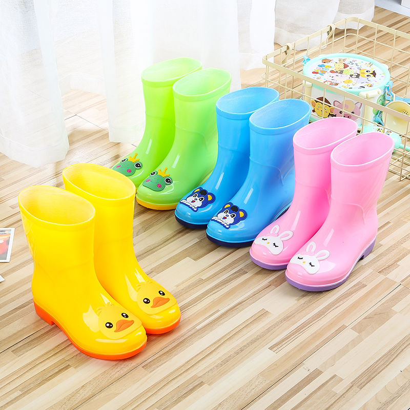 雨鞋 儿童 防水女学生韩版中大童防滑雨靴男幼儿园时爱牛筋底鞋热