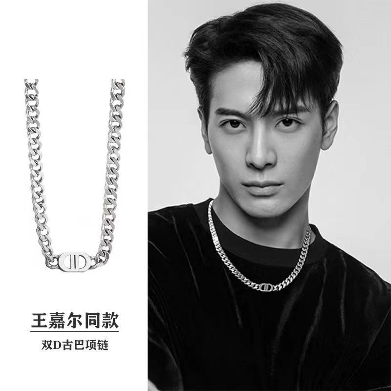 王嘉尔同款项链男古巴链美式项链女轻奢潮嘻哈痞帅-阿里巴巴