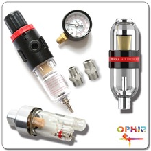 OPHIR新款喷笔尾水隔 双重气泵过滤油水分离器小水格喷枪空气滤水