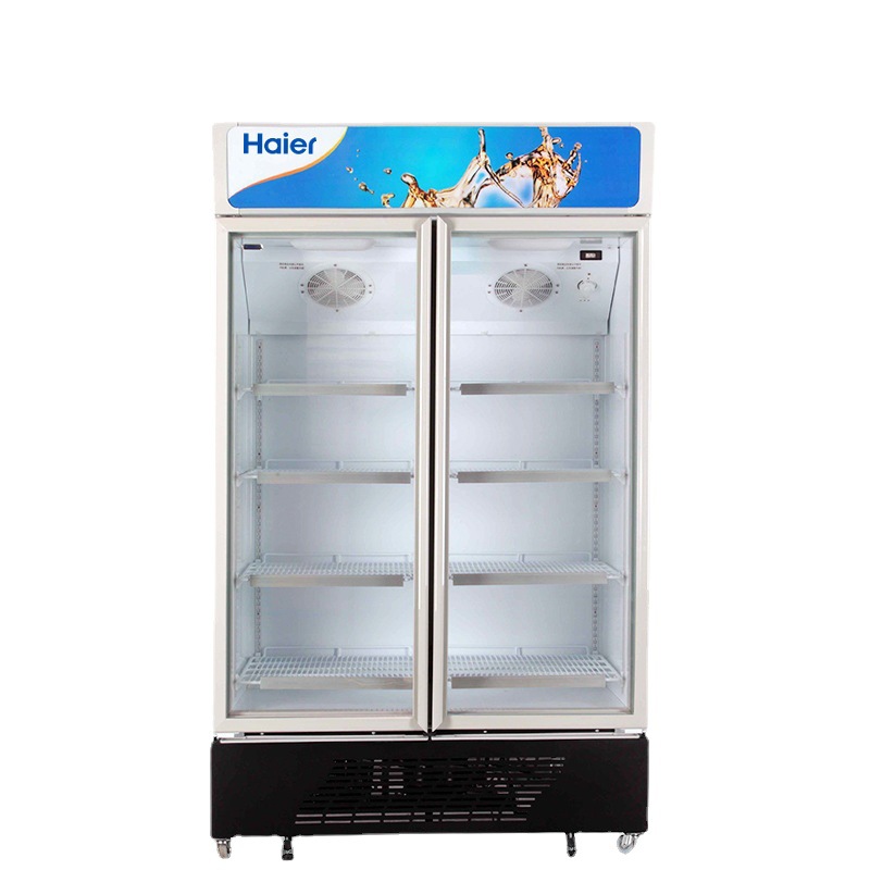 海尔冰柜商用单门立式展示柜风冷冷藏饮料柜水果保鲜柜冰箱双开门