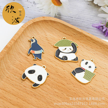 熊猫企鹅DIY韩版饰品配件单吊可爱动物卡通系列挂件头绳手链吊坠