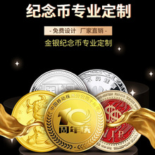 定制金属纪念币企业公司周年纪念章定做老员工纪念章聚会活动奖章