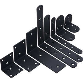 bk9k批发家具角码三角铁黑色支架l型连接件加固角铁固定角90度不