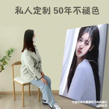 无框画冲洗艺术照个人写真放大相框挂墙相片冲洗油画布婚纱照艺术