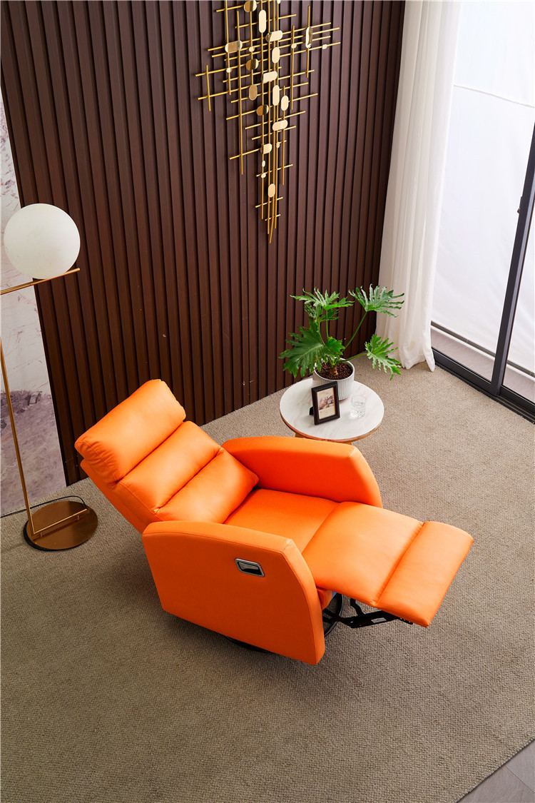 头等太空舱科技布单人沙发椅摇动旋转多功能客厅懒人休闲单椅躺椅