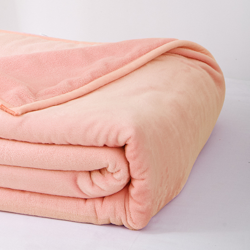 珊瑚绒毯子床单办公室午睡毛毯单人学生宿舍午休盖腿保暖小被子