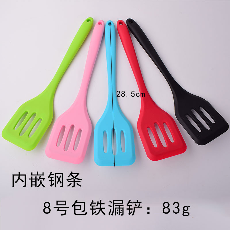 All-Inclusive Handle Silicone Drain Shovel High Temperature Resistant Spatula Non-Stick Pan Spatula Silicone Spatula Cooking Kitchenware