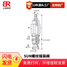 倍润SUN螺纹插装阀导压操作平衡活塞型泄压阀RPEC-LAN  RPCC-LAN