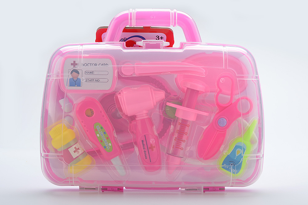 厂家直销外销手提医疗箱男女孩医具套装带灯光儿童过家家玩具批发