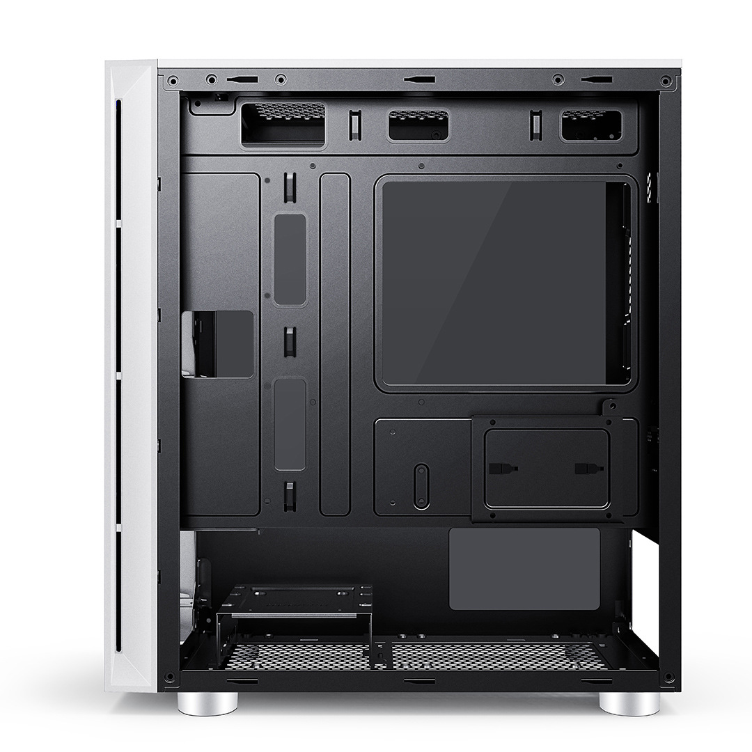 超频三game6 电脑台式机箱侧透玻璃电竞游戏水冷中塔机箱