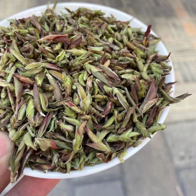 2022年头春茶云南野生紫芽苞茶古树白芽孢茶普洱茶生茶野花香散茶
