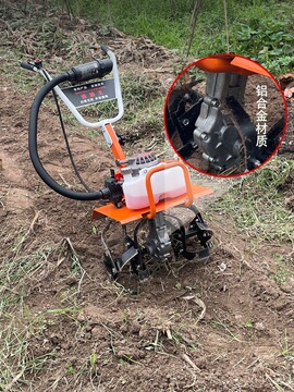 微耕机小型农用四驱汽油旋耕机家用锄除草松耙土开沟翻地犁田神器