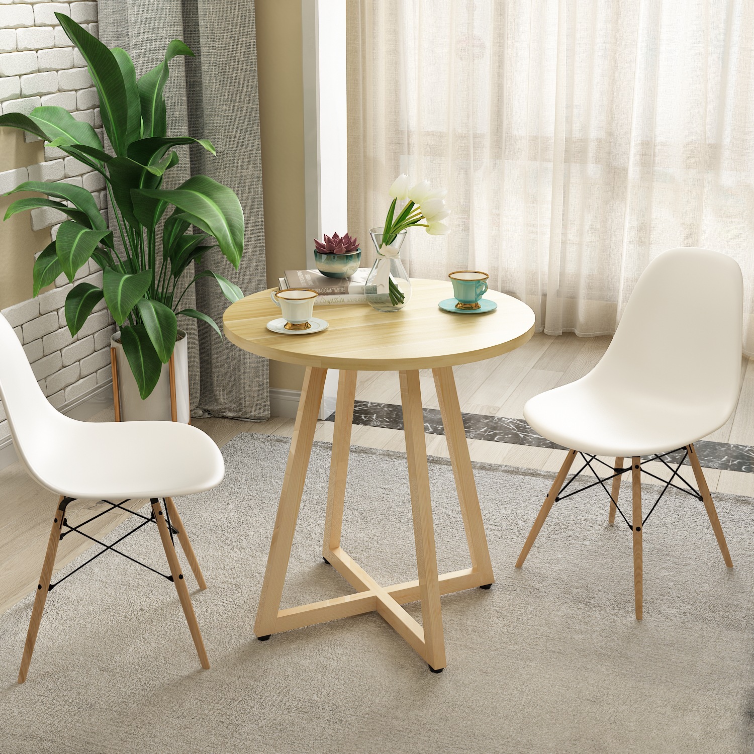 阳台小桌椅北欧风格轻奢风组合休闲创意个性下午茶ins风休息圆桌