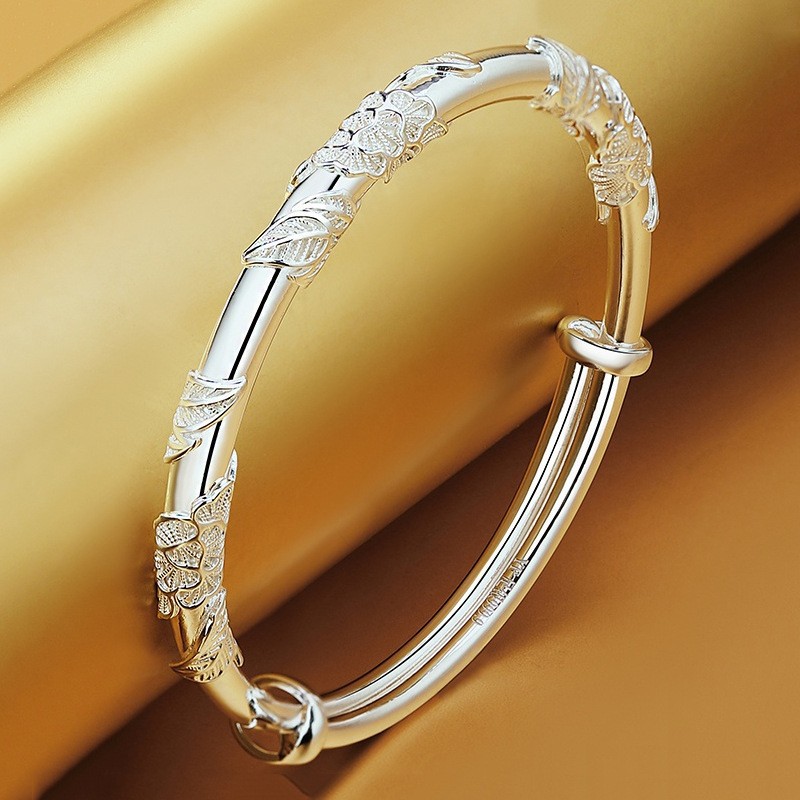 9纯银手镯女生日礼物送女友老婆-阿里巴巴