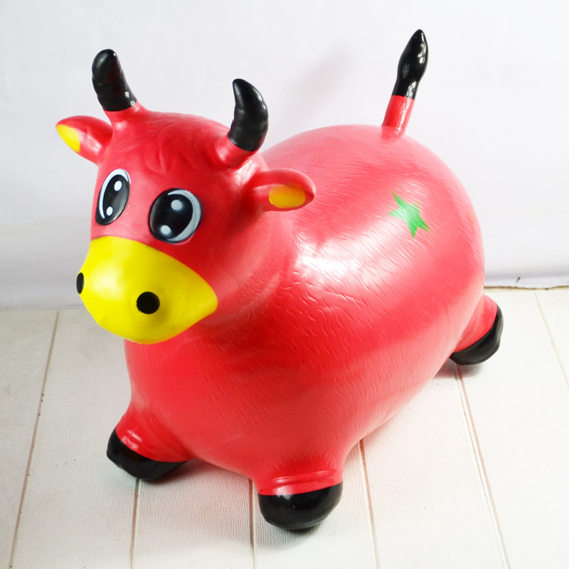 厂家批发儿童充气玩具加厚跳跳马玩具马骑骑马跳跳马红牛坐骑