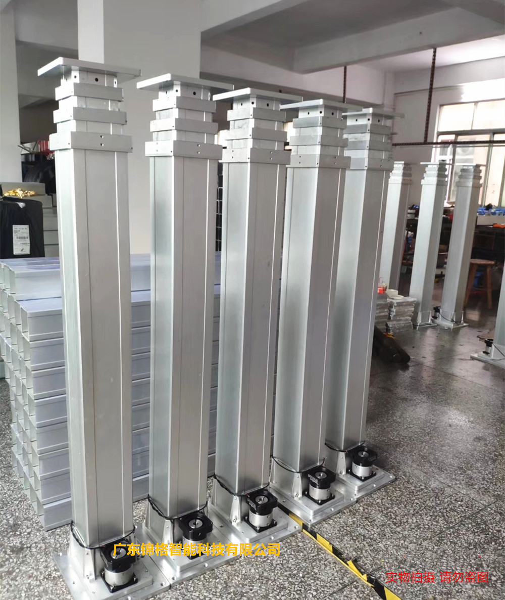 电动升降杆多节电缸推杆竹节式伺服步进工厂定制生产正方形伸缩杆