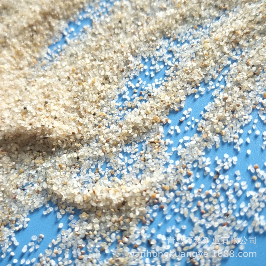 0.5-1.2mm石英砂圆粒海砂水处理石英沙滤料沙滩沙坑海沙水洗沙