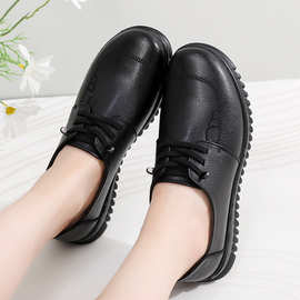 厂家直销新款中老年妈妈单鞋软底舒适耐磨百搭女式鞋一件代发批发