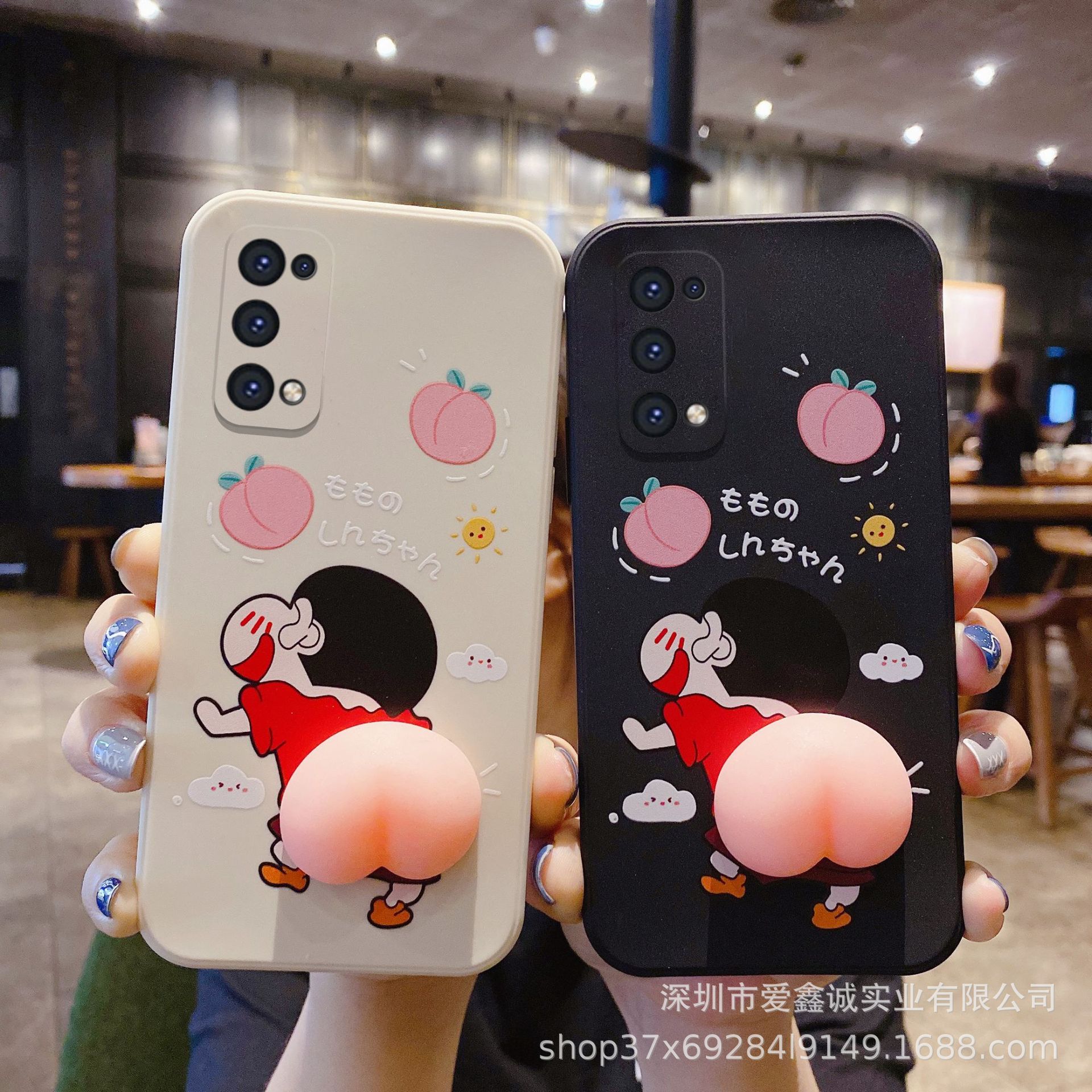 适用卡通蜡笔小新pp屁股opporeno5手机壳硅胶a9捏捏x