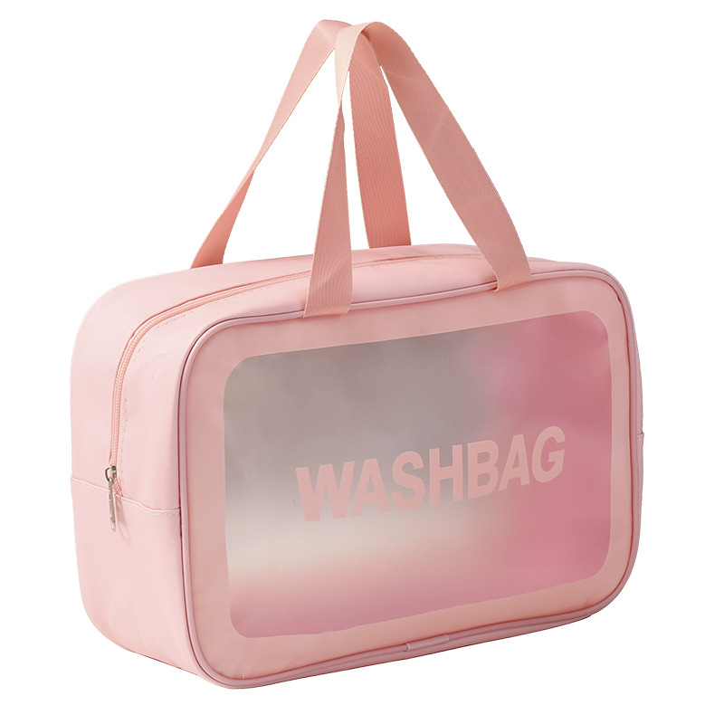 Cosmetic Bag Korean Style Inspvc Transparent Storage Bag Portable Women's Travel Large Capacity Waterproof Toiletry Storage Bag Boxes