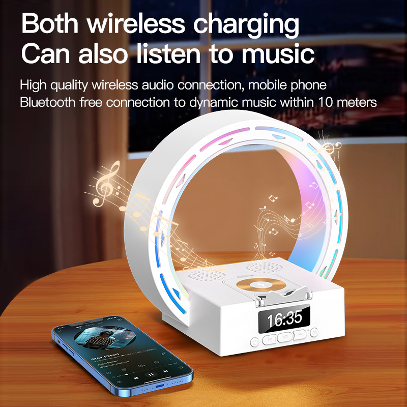 L-35 Mobile Phone Wireless Charging Bluetooth Audio Music Bedside Lamp Table Lamp Small Speaker Creative Gift