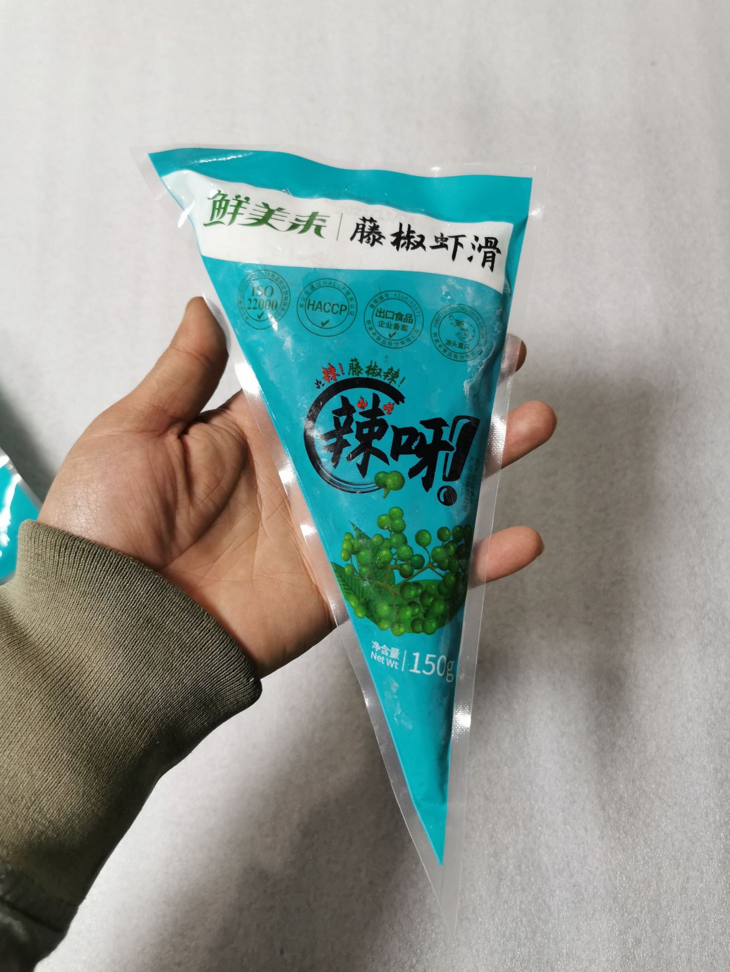 鲜美来150g 500g鲜美来藤椒虾滑鲜美来虾滑95%虾肉 商超火锅批发