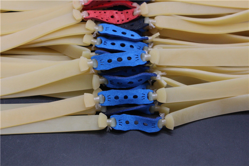 弹弓扁皮筋2.0厚素色精绑加厚暴力大拉力皮筋组透明色2mm