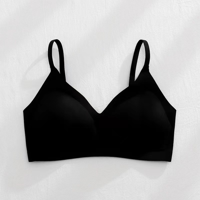 Japanese Seamless Underwear Fixed Cup Comfortable Air One-Piece Cup Underwear Simple Wireless Thin Bra One Piece