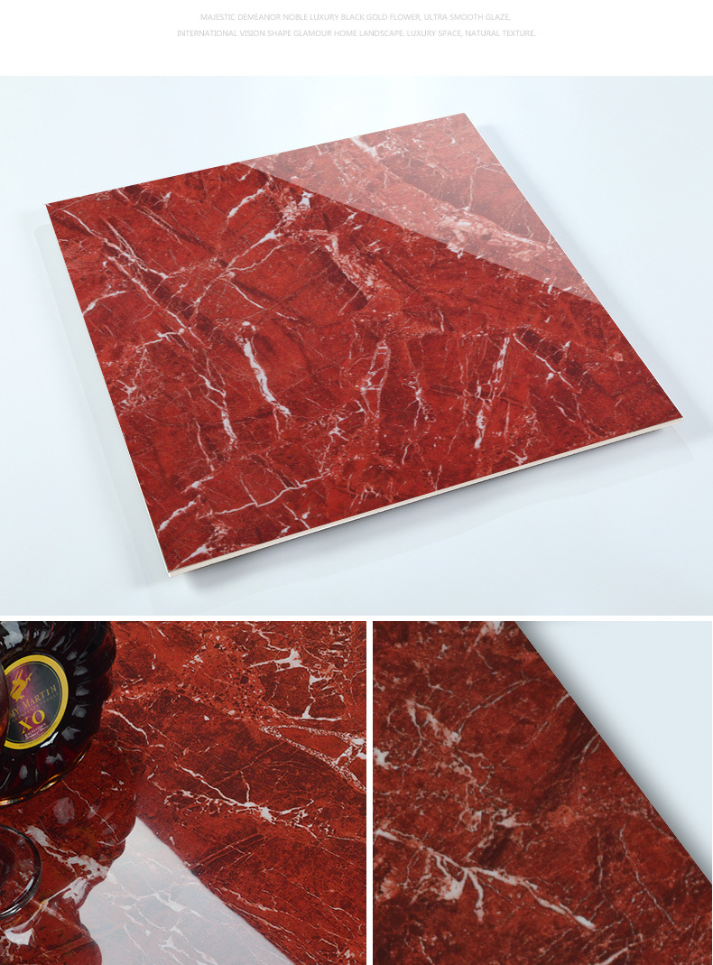 汇心陶 门槛石1米紫罗红客厅防滑瓷砖800全抛釉地砖600x900黑金花