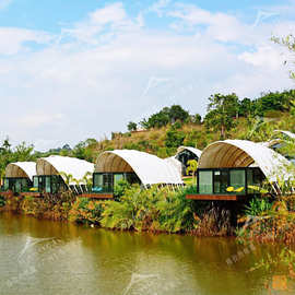 西藏景区大型野营酒店帐篷豪华野奢帐篷度假村农家乐原生态帐篷屋