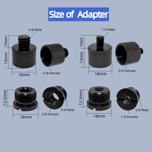 麦克风配件转接螺丝5/8转3/8三脚架话筒防震架1/4直播支架配件