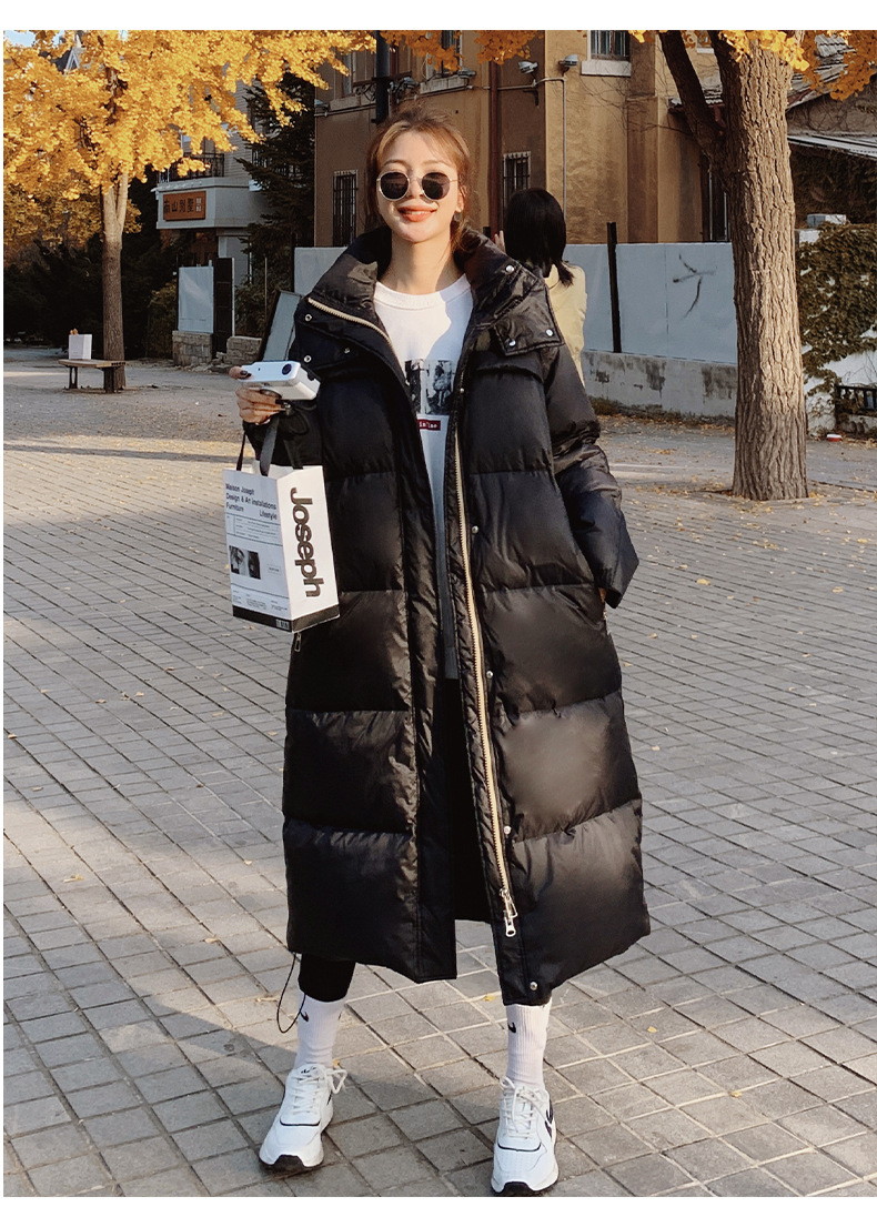 韩风chic羽绒服女2021冬季加厚新款韩系高级感oversize中长款外套