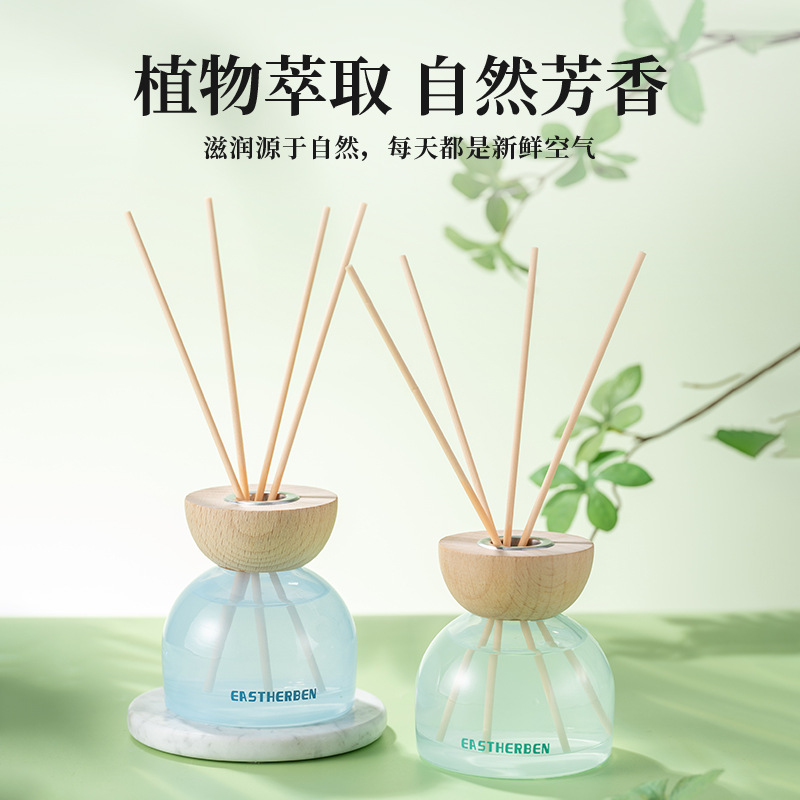 fire-free scented glass bottle aromatherapy deodorant long-lasting air fresh fire-free rattan expansion incense bottles home high luxury ornaments