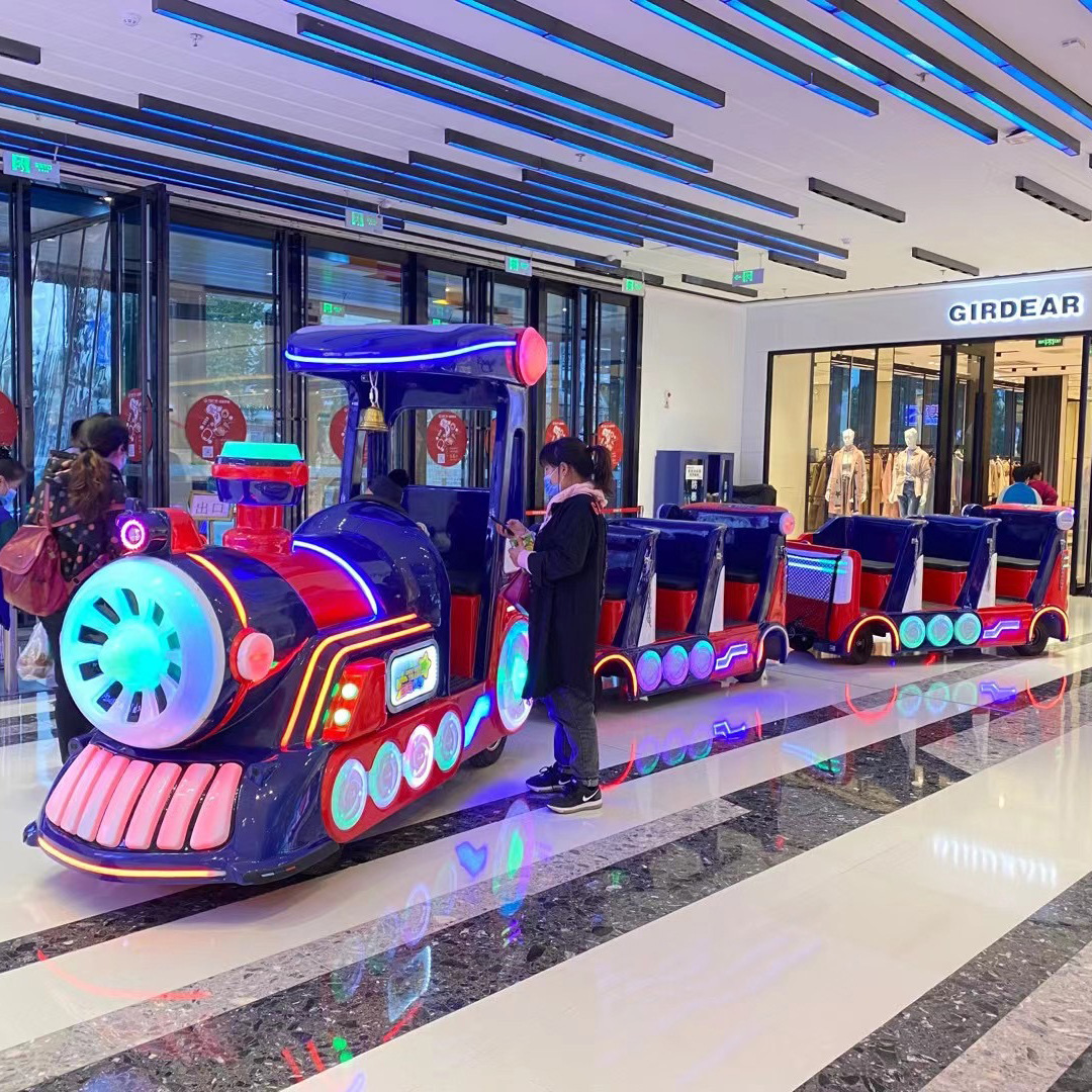 户外公园无轨观光电动小火车景区商场儿童观光车一拖三可坐18人