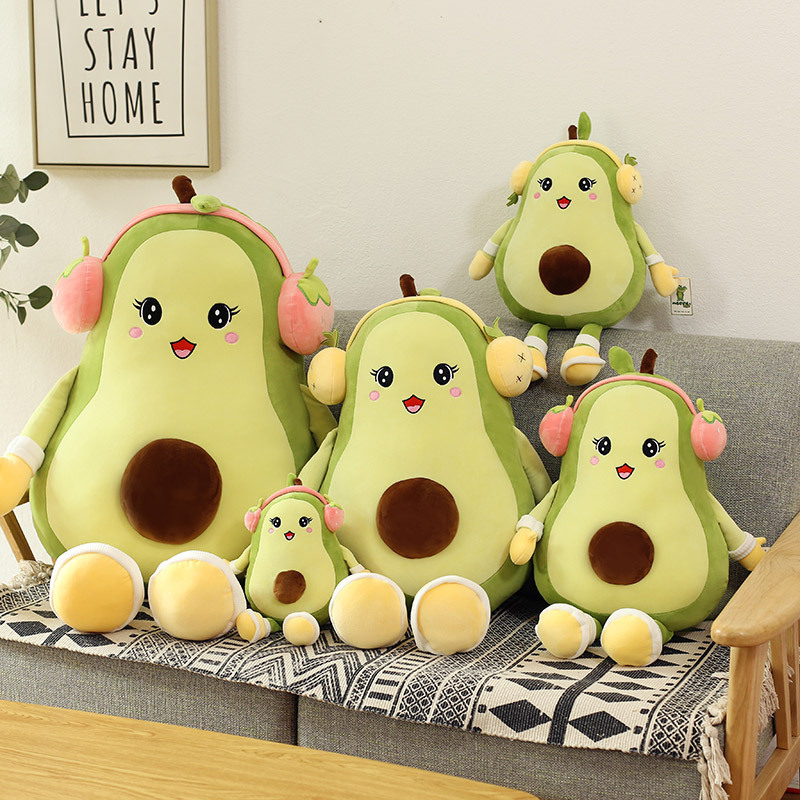 New Creative Avocado Pillow Stall Large Size Plush Doll Prize Claw Doll Wedding Gifts Company Wholesale