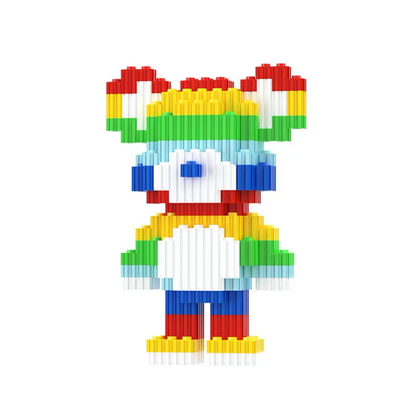 Children's Puzzle Small Toys Adult 3D Puzzle Model Gifts Compatible with Lego Small Building Block Night Market Stall Supply