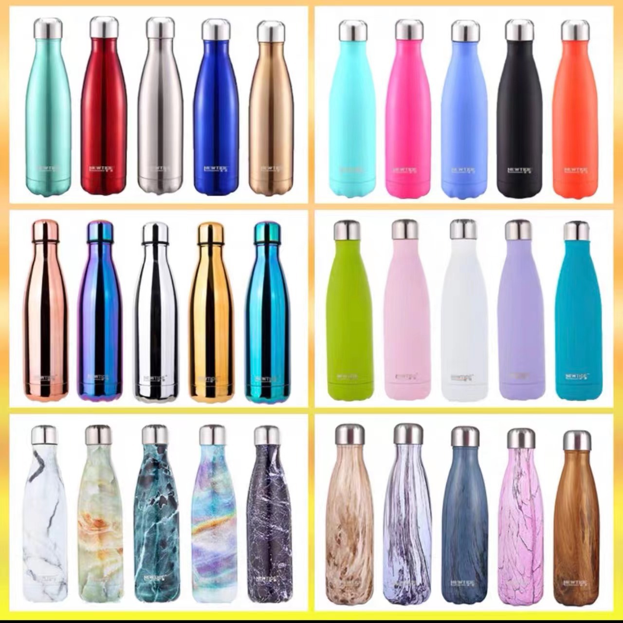 Factory Direct Sales Sports Outdoor Coke Bottle Vacuum Cup Double-Layer Stainless Steel Large Capacity Kettle