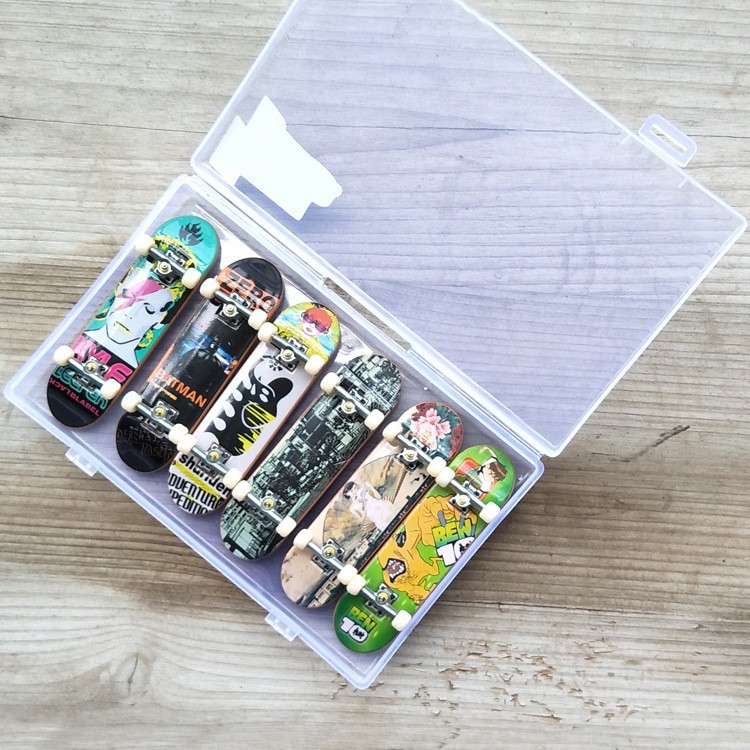 多图塑料手指滑板套装指尖迷你滑板男女孩礼物收纳盒益智玩具包邮