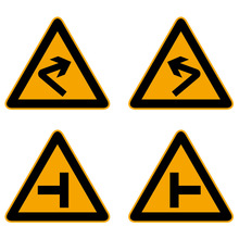 黄色三角形交通标志