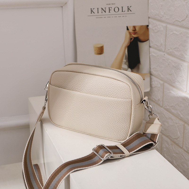 Trendy Women's Bags 2023 New Cross-Border Foreign Trade Solid Color Pu Messenger Bag Women's Small Bag Women's Shoulder Bag Small Square Bag