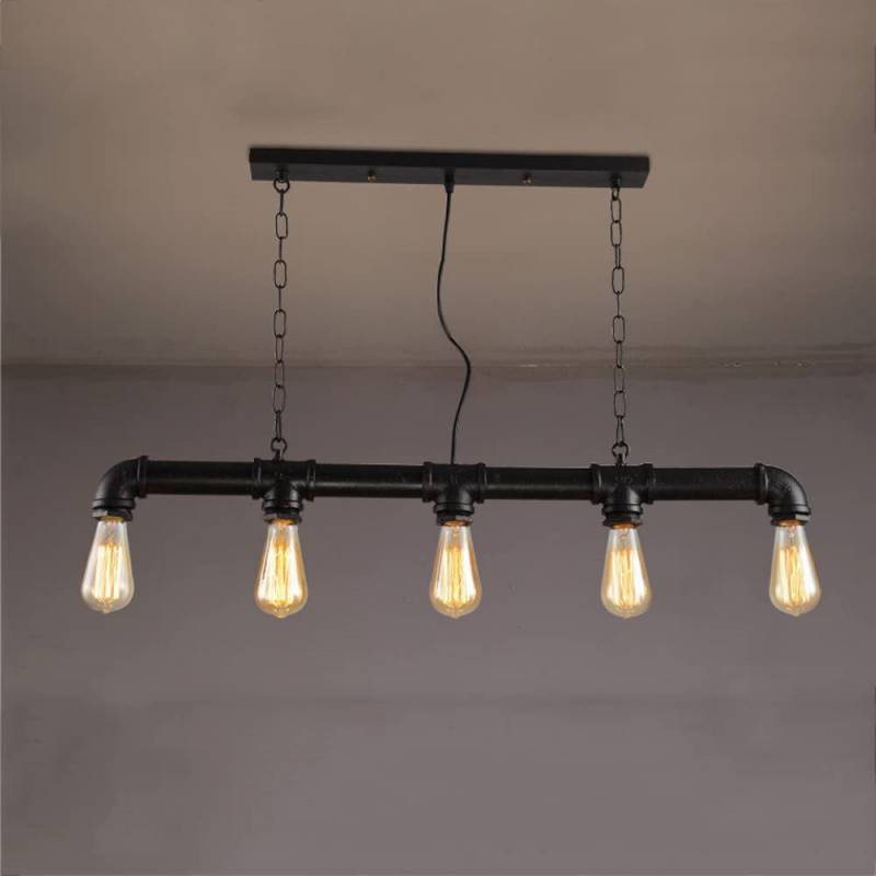 工业复古 水管吊灯 复古金属吊灯 酒吧创意餐厅厨房 吊顶吊灯 e27