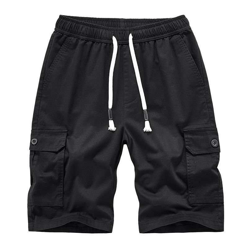 Summer New European and American Foreign Trade Tooling Shorts Men's Large Size Pure Cotton Casual Pants Sports Cross-Border Shorts Wholesale