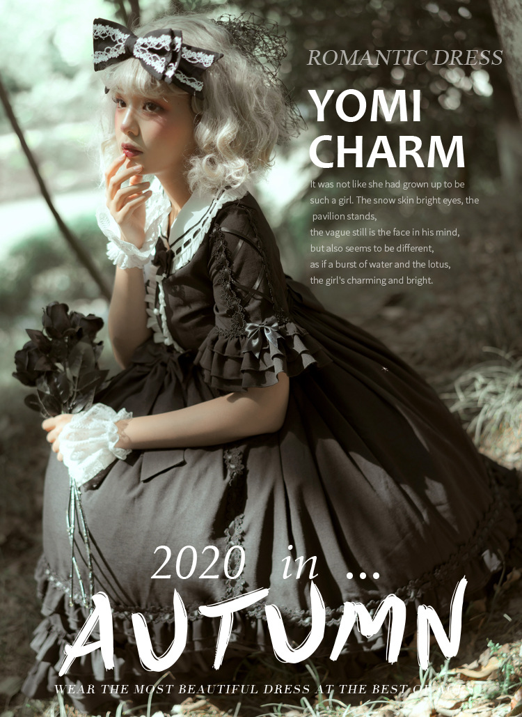 贝蒂小姐洛丽塔洋装原创短袖op高腰暗黑复古宫廷风lolita裙公主裙