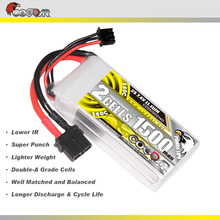 鹰氪CODDAR 1500MAH 2S 7.4V 140C竞赛花飞航模无人机锂电池LIPO