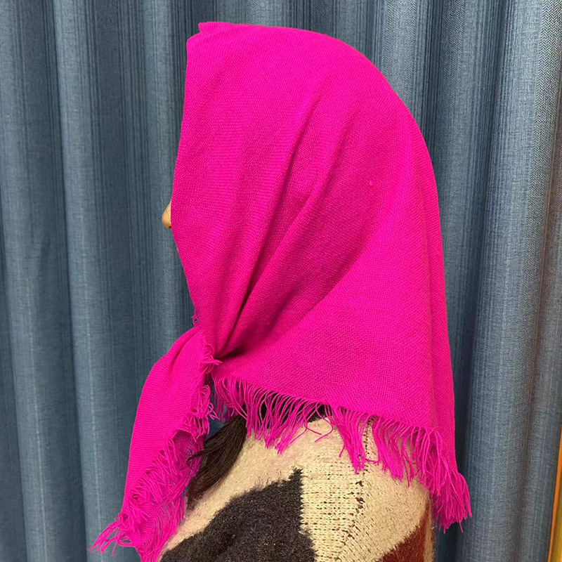 中老年头巾女农村四方妇女劳保表演老人方巾下地干活围巾包头巾女